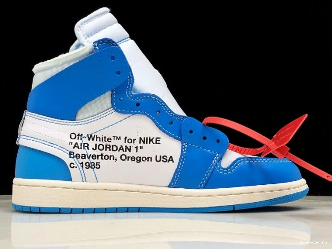 Jordan Off-White 1 Blue Powder AQ0818-148 Air UNC 1006